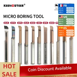 MTR MNR Small Bore Boring Tool Aseismic Carbide Micro Diameter Internal Turning Tool CNC Lathe Right Hand Cutter