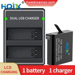 HQIX for  Gopro Hero 4 Gopro Hero 4+ Camera AHDBT-401 Dual Charger Battery