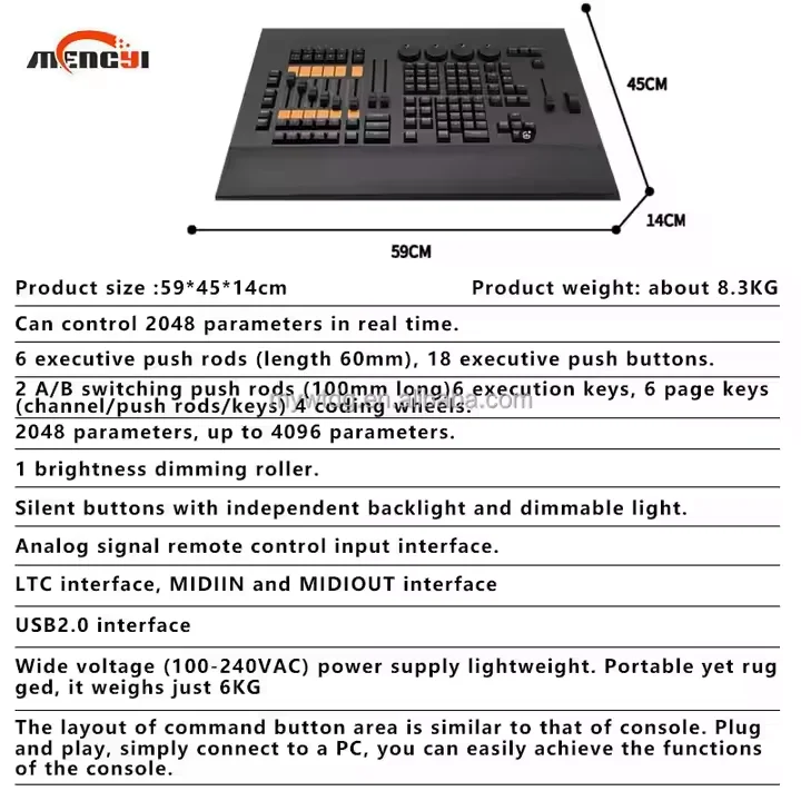 MA Light Controller Dmx512 Controller Command Wing Professional Light Dimmer