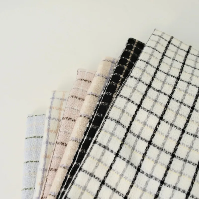 

Plaid autumn-winter new faux cashmere scarf women Korean-style cozy shawl ins-style small checkered warm neck wrap