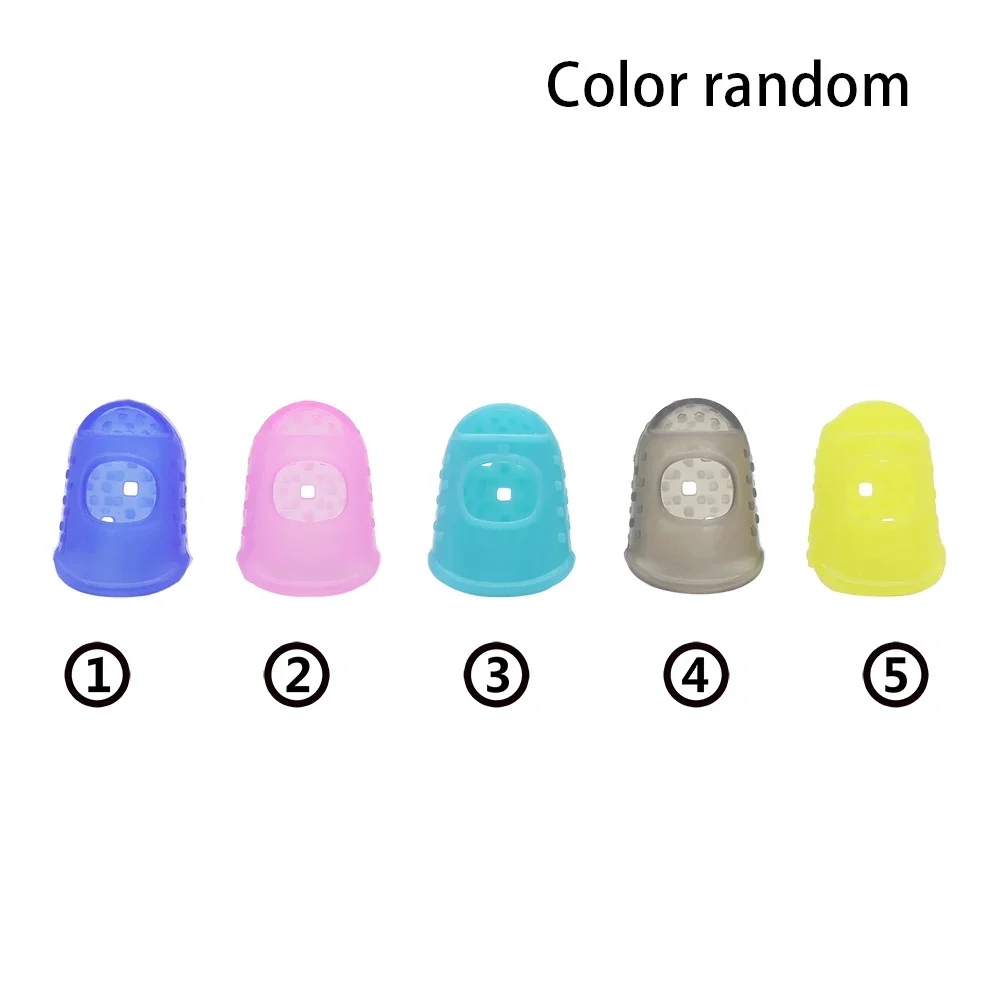 4Pcs Guitar Fingertip Protectors Silicone Finger Guards For Ukulele Guitar Bass Left Hand Finger Protector Guitar Accessories view 4