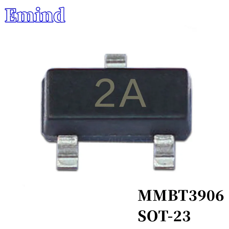 1000/2000/3000Pcs MMBT3906 SMD Transistor SOT-23 Footprint 2A Silkscreen PNP Type 40V/200mA Bipolar Amplifier Transistor