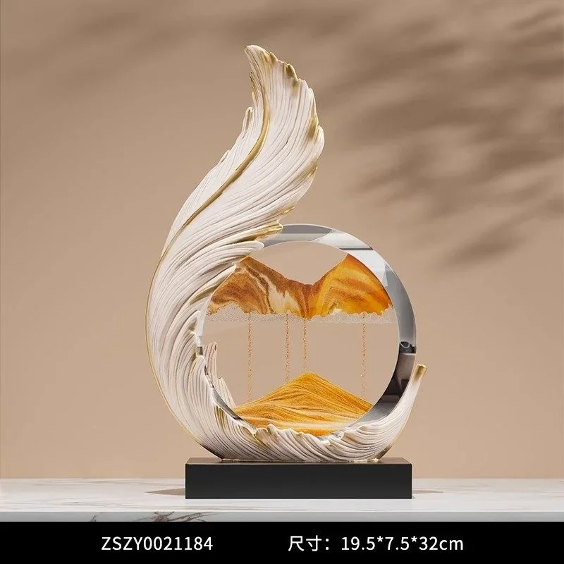 DSA Fengsheng Shuiqi resin ornament light luxury living room wine cabinet decoration office high-end creative gift decoration