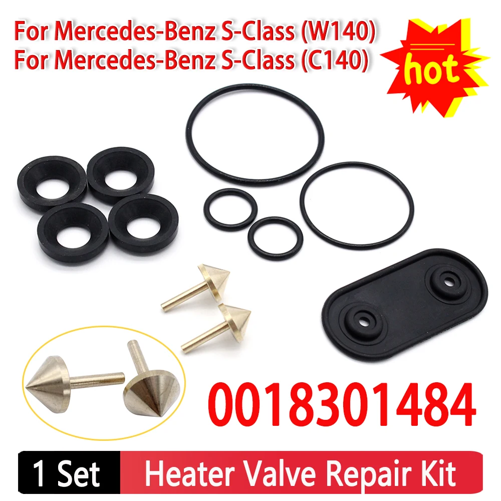 Heater Control Valve Repair Rebuild Kit for Mercedes-Benz W140 C140 0018301484 Vehicles Car Accessories Repair Fix