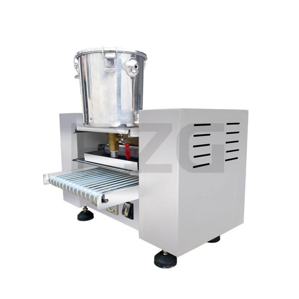 Automatic Melaleuca Egg Skin Machine 6 Inch Pancake Crepe Cake Skin Maker Machine Multi-Function Matcha Durian Cake Skin Machine