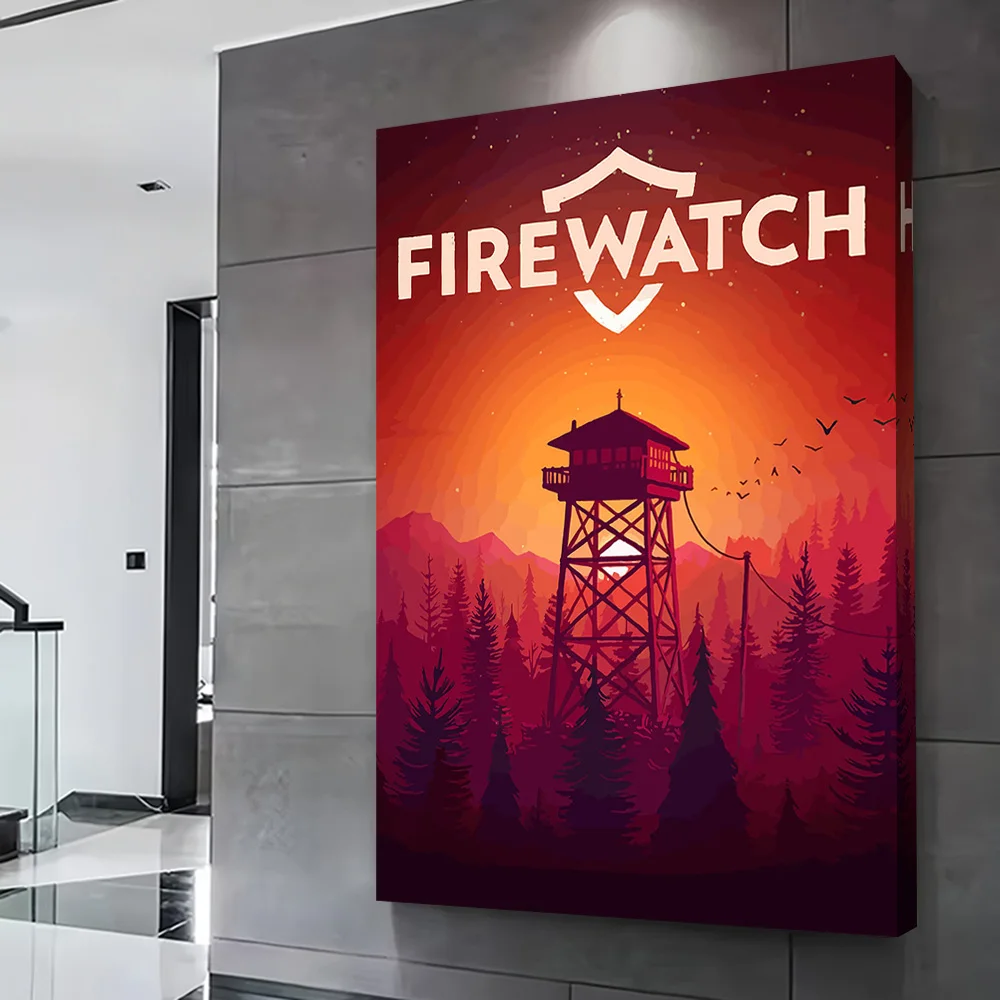 Firewatch Game Art Poster Customizable Printed Canvas Painting for Pictures Wall Art Interior Accessories Room Decoration Mural