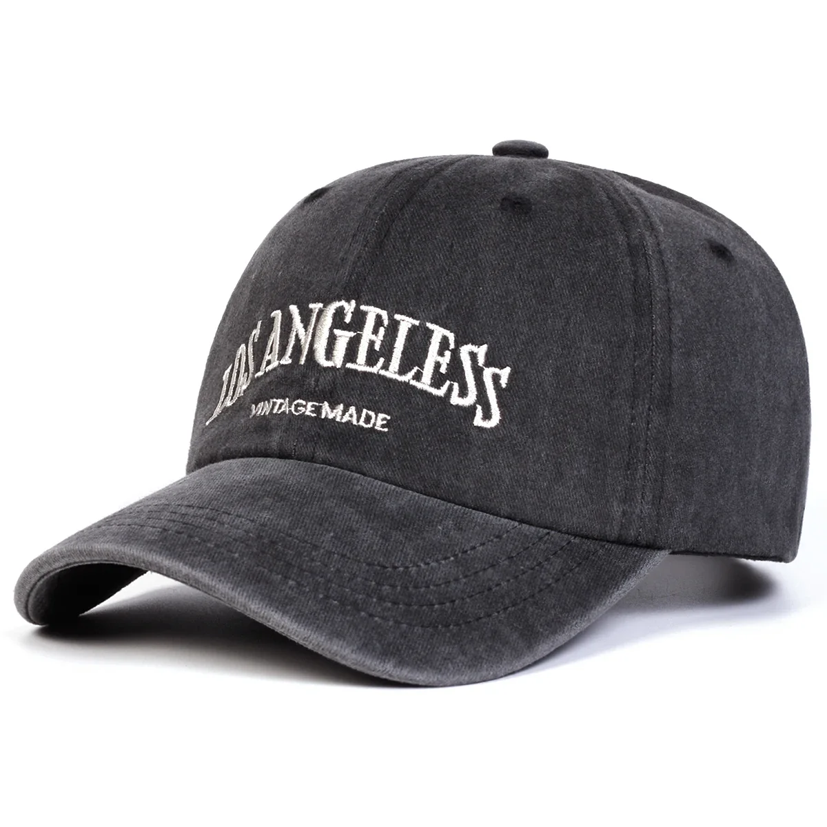 Unisex LOS ANGELESS Embroidery Wash Baseball Caps Spring Autumn Outdoor Adjustable Casual Hats Dad Hat Sunscreen Hat