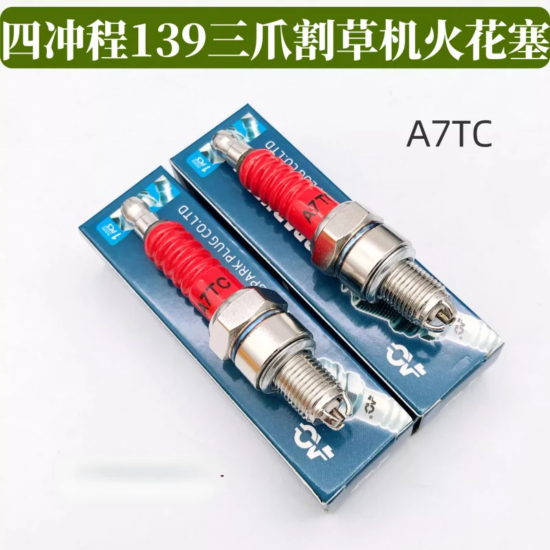5 pcs for 139 four-stroke lawn mower three-prong spark plug A7TC