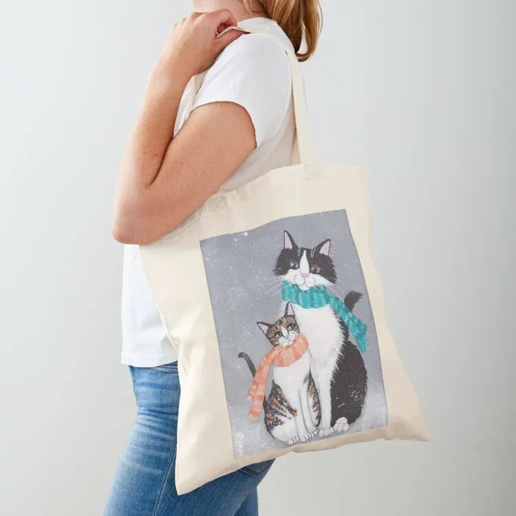 

I Will Keep You Warm Cats Tote Bag personalized tote bag Cloth bag shopper bags Women's shopper