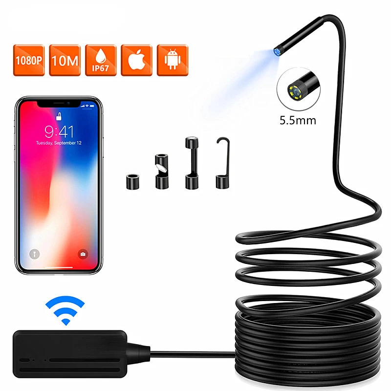 

WiFi Endoscope Android Apple Universal Wireless Connection Mobile Phone Endoscope 5 M