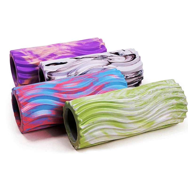 Iridescent Gradient Wave Foam Roller Yoga Pilates Exercise Body Muscle Massage Relax Yoga Column Home Fitness Equipment 33/45cm