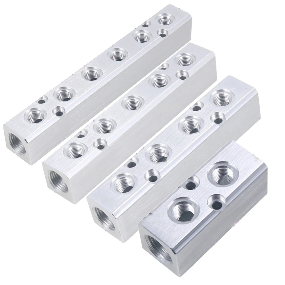 Efficient Distribution of Air Reliable Connection Aluminium Splitter SY30 Series Pneumatic Air Manifold Distributor