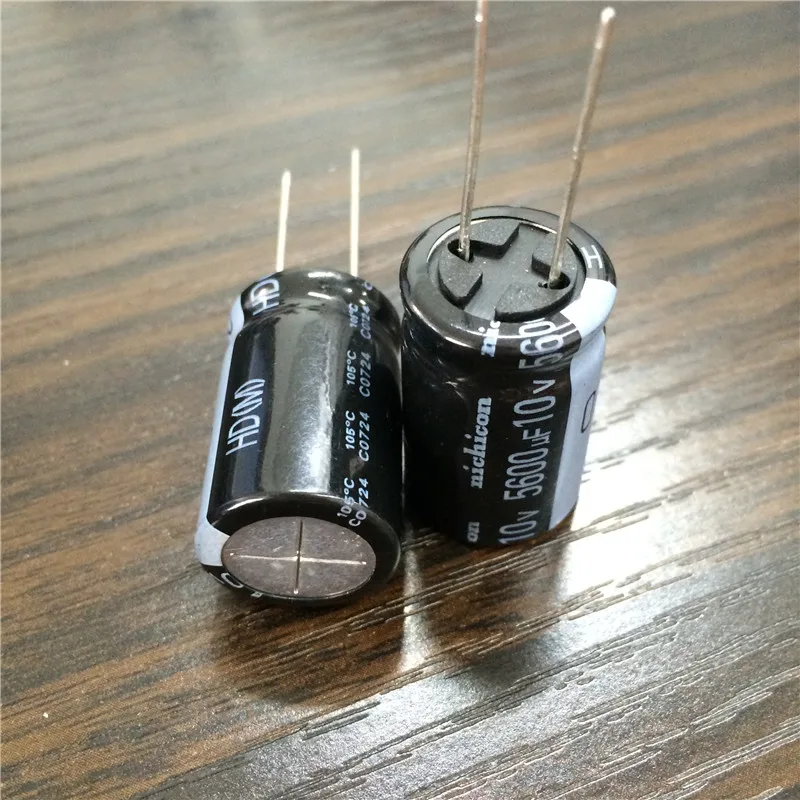 5pcs/20pcs 5600uF 10V NICHICON HD Series 16x25mm Super Low Impedance 10V5600uF Aluminum Electrolytic Capacitor