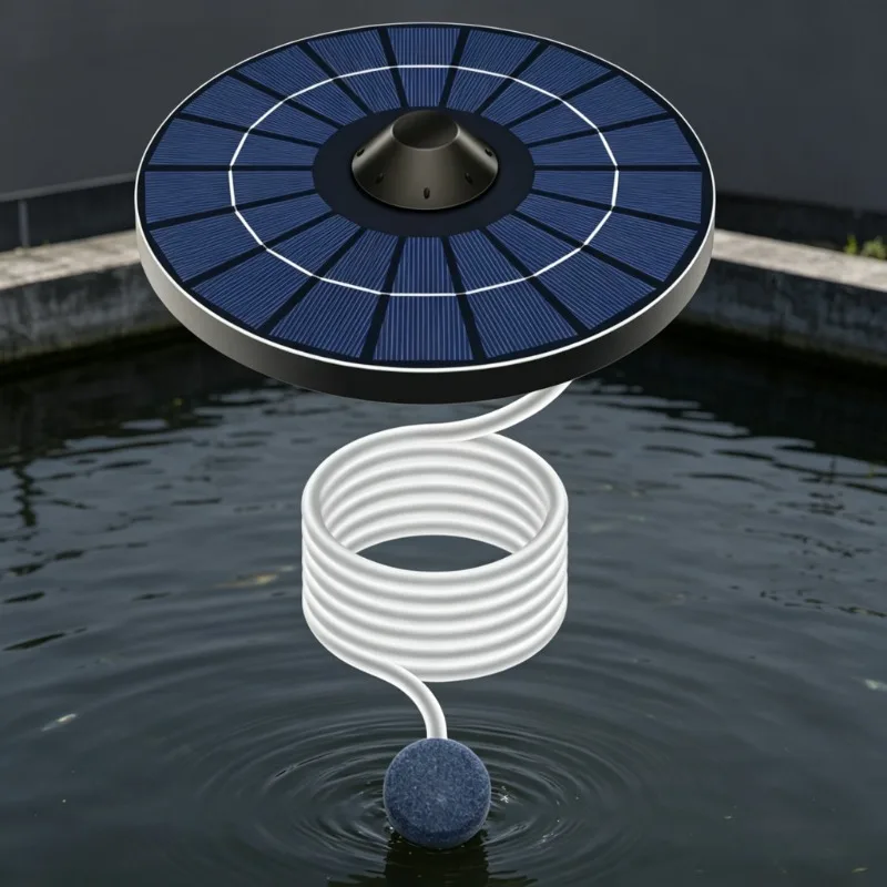 

Solar Floating Oxygen Aerator Pump Outdoor Fishing Garden Pool Aquarium Fountain