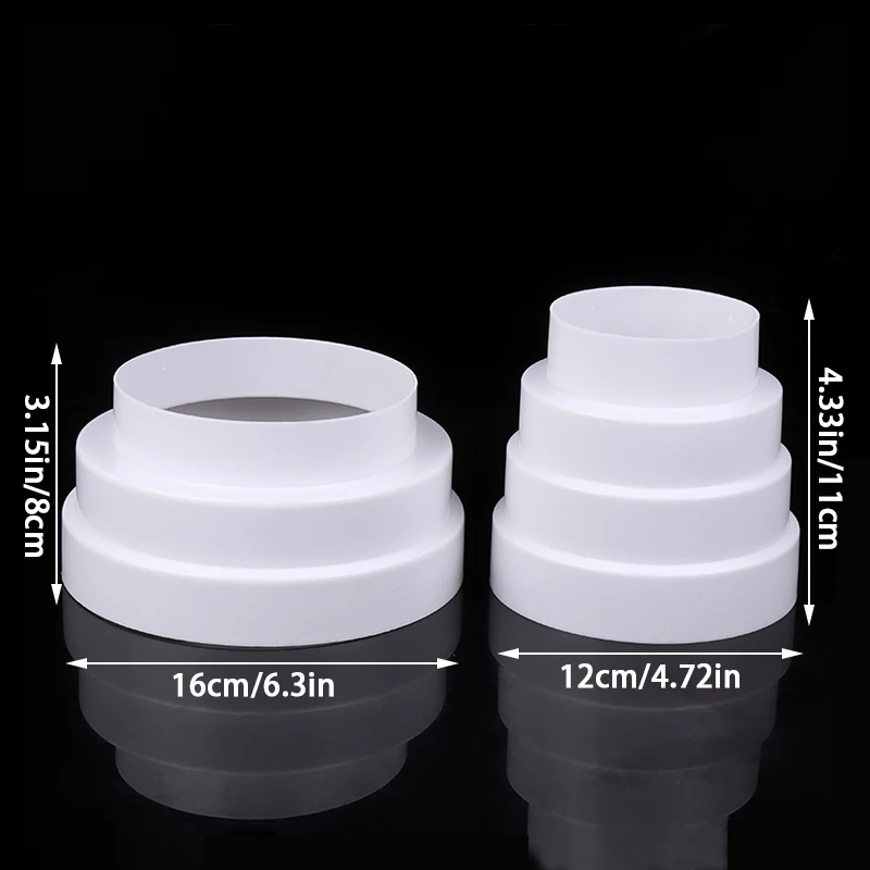 덕트 멀티 감속기 추출기 선풍기 파이프 커넥터, 선풍기 환기 덕트 튜브 배기 덕트용, 80mm, 100mm, 110mm, 120mm, 150mm, 160mm