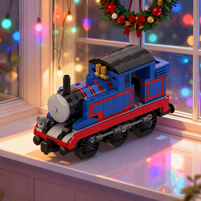 

394pcs MOC Thomas Lokomotive City Trains Model Building Blocks Construction Christmas Gifts Toy Creative DIY Idea Architecture