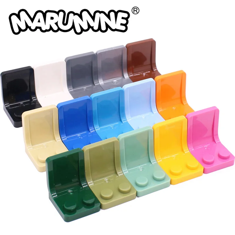 Marumine 50PCS MOC Bricks Car Parts 2x2x2 Utensil Seat Chair 4079 Compatible Truck Build Block Accessories Assemble Model Kit