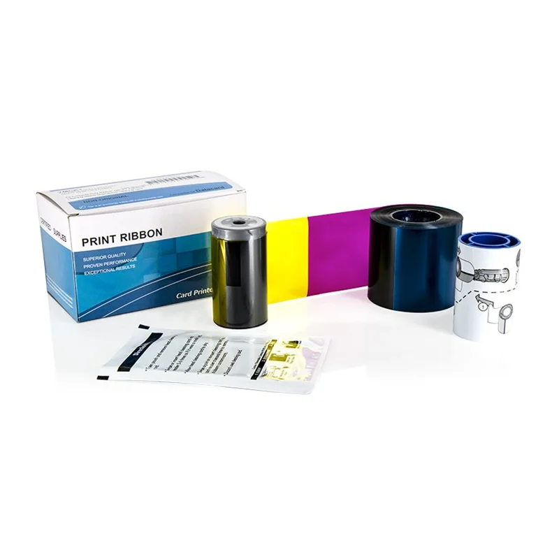 Fita de Cores Ymckt Compatível com Datacard Impressora de Cartões 534000003 500impressões Sp35 Sp75 Sp55plus Sd260 Sd360 Sd460