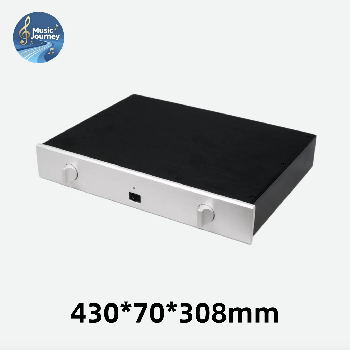 430*70*308mm All Aluminum HIFI Pre-amplifier Chassis DIY Audio Enclosure Preamp Case Shell For Home Audio Amplifier DAC Build