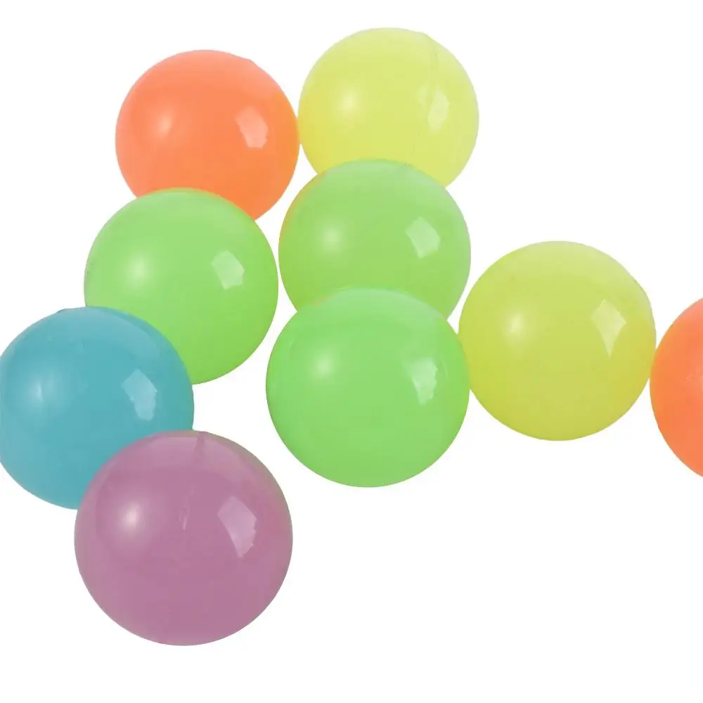 10pcs/set Glow-in-the-Dark Halloween Bouncy Balls Scary 32mm Bouncy Eyeball Fun Stretchy Eyeballs Luminous Bouncy Balls Children