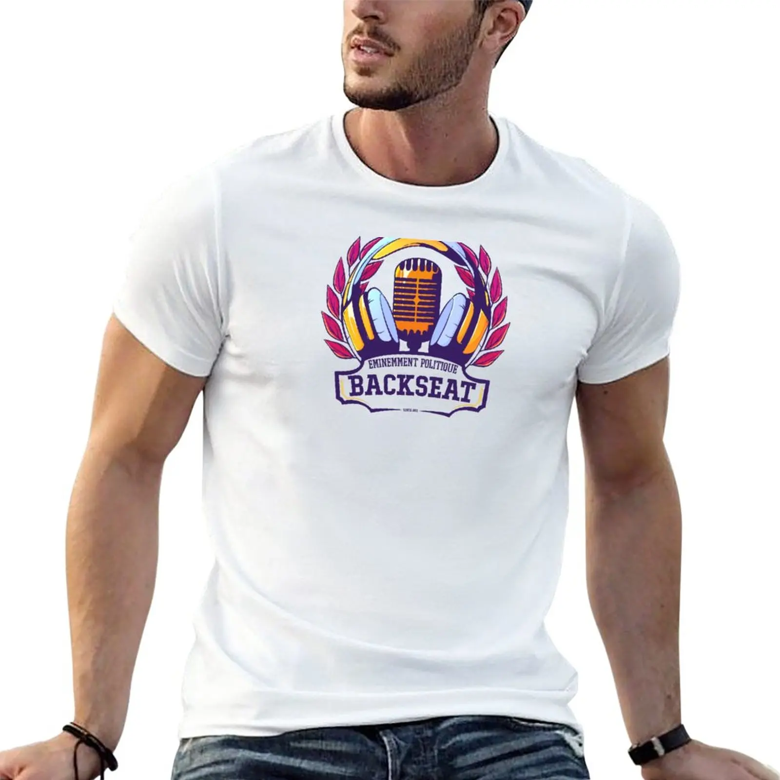 New Backseat university - large logo T-Shirt vintage clothes custom t shirts design your own men clothing