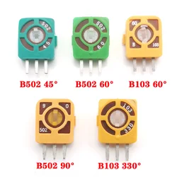 5pcs New Remote Control Aircraft Rocker RC Airplane Potentiometer Piece B502 5K 45 60 90 103 10K 330 Degrees Potential Connector