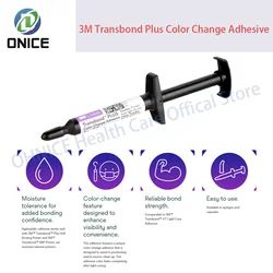 2*4g 712-101 3M Transbond Plus Color Change Adhesive Light Cure Dental Orthodontic Primer Bonding Adhesive 