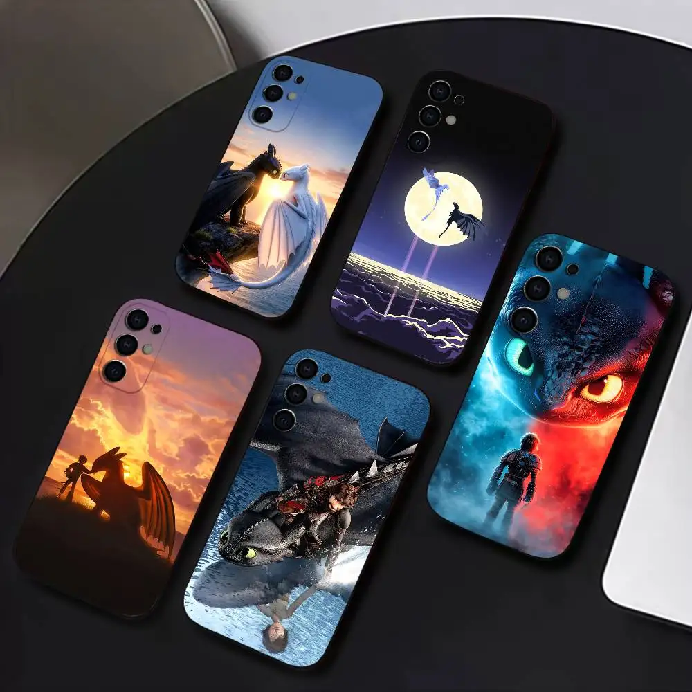 

How To T-Train Your D-Dragons Phone Case For Samsung S25,S24,S21,S22,S23,S30,Ultra,S20,Plus,Soft Silicone Black Cover