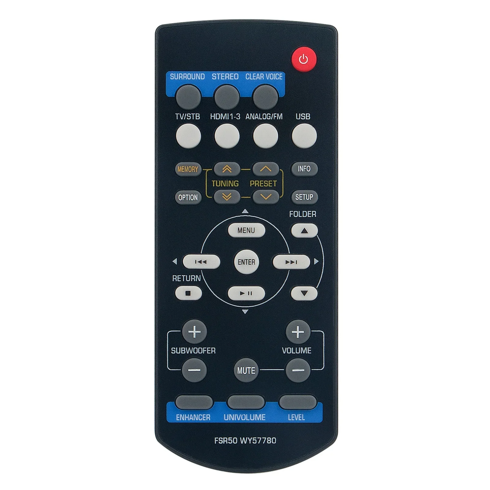 Wholesale Remote Control FSR50 WY57780 For Yamaha YHT-S401 YHT-S401BL YHTS401 YHTS401BL SR-301 NS-BR301 Home Theater Speaker