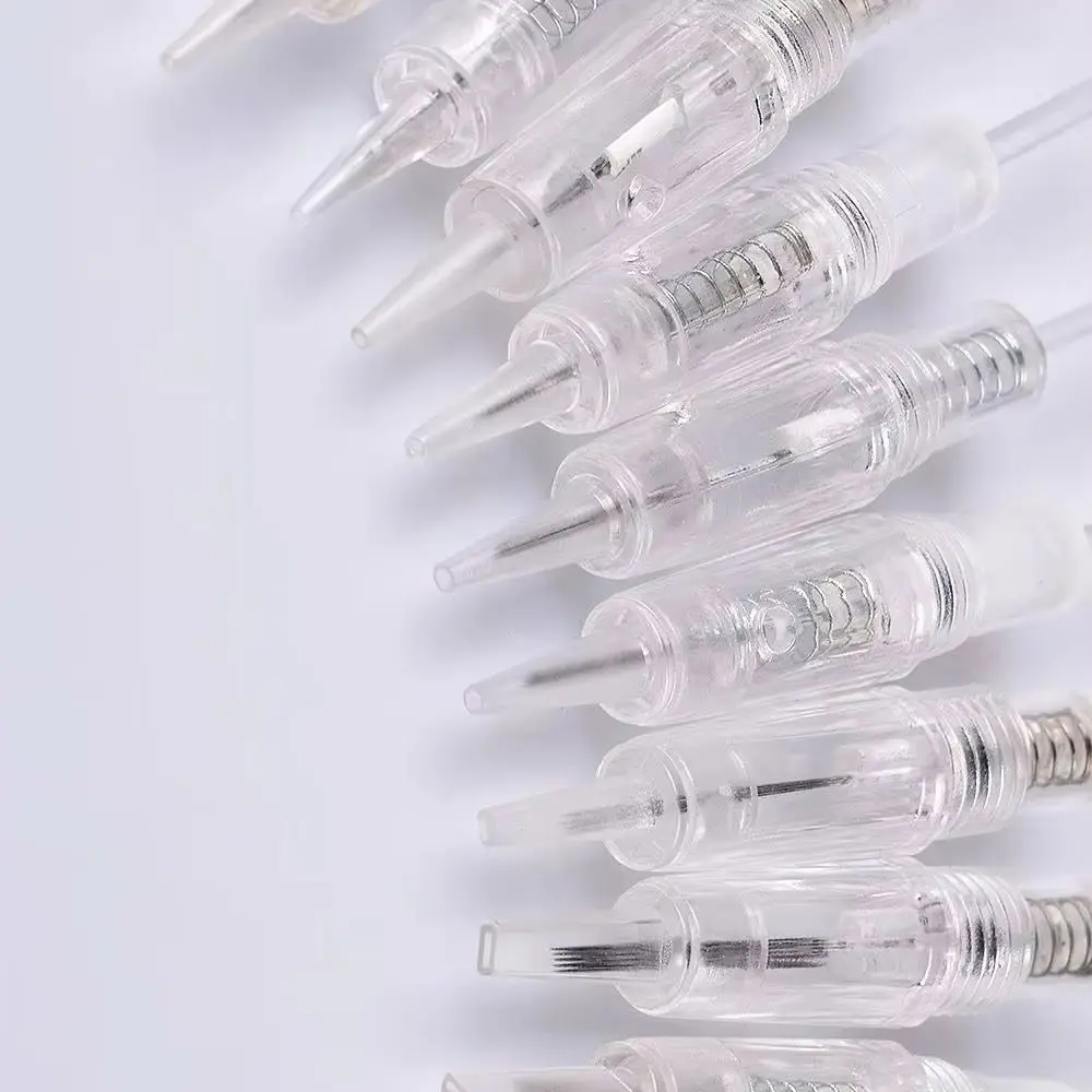 20pcs Replacement Screw Tattoo Cartridge Needles 1D 1R 2R 3R 3F 5R 5F 7R 7F for MYM Electric Derma Tools Microblading Needles