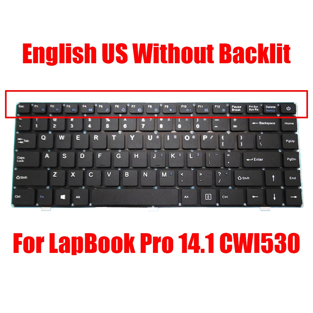 

Сменная Клавиатура для ноутбука Chuwi для LapBook Pro 14,1 CWI530, английская, черная, без подсветки, Новинка