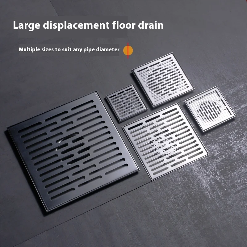 304-ss-outdoor-garden-drain-6x8in-15x20cm-high-flow-hd-drain-fits-2-3-4in-pipes-anti-odor-clog-premium-drain