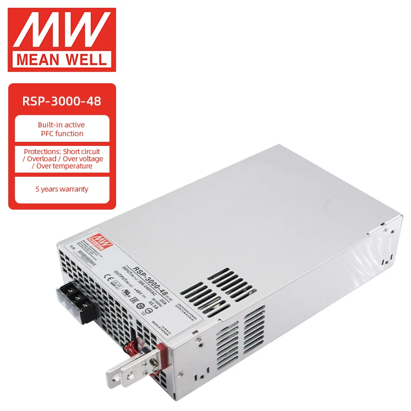 

Hot sale MeanWell RSP-3000-48 High Efficiency 3000W 48v Smps Power Supply