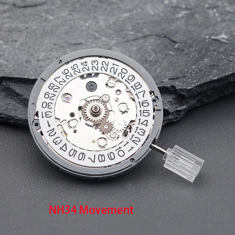 Japan NH34 Original Automatic Watch Replace Accessories  Fit GMT Automatic Self-winding Movement For Aftermarket Replaceme