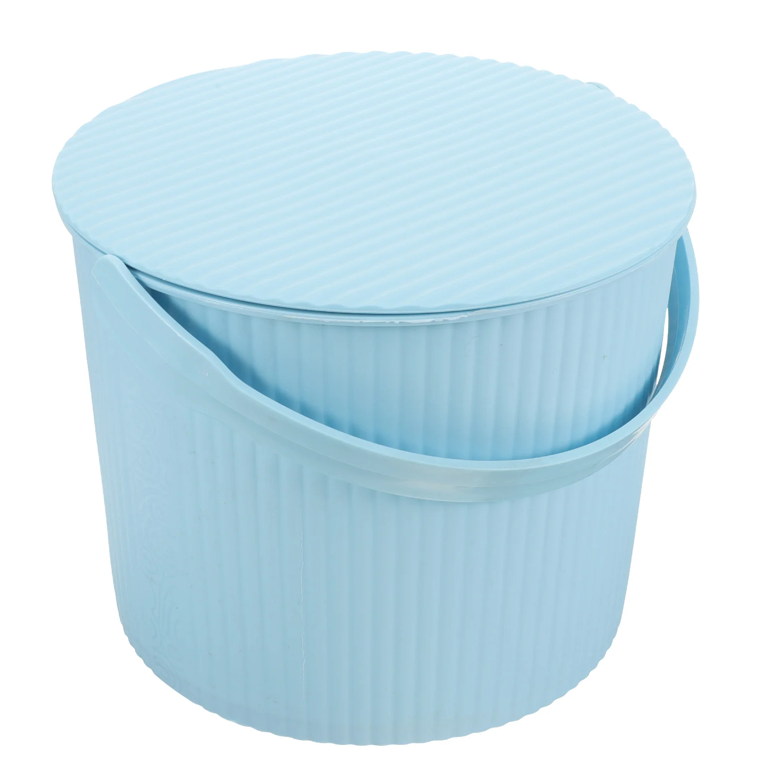 Storage Bucket with Lid Plastic Tubs Building Blocks Household Baskets for Organizing Bins