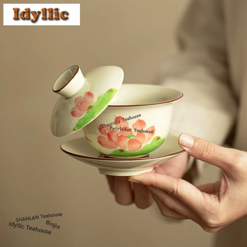 170ml-hand-painted-lotus-gaiwan-retro-tea-tureen-tea-bowl-with-lid-kit-tea-making-cover-bowl-tableware-accessories-decoration