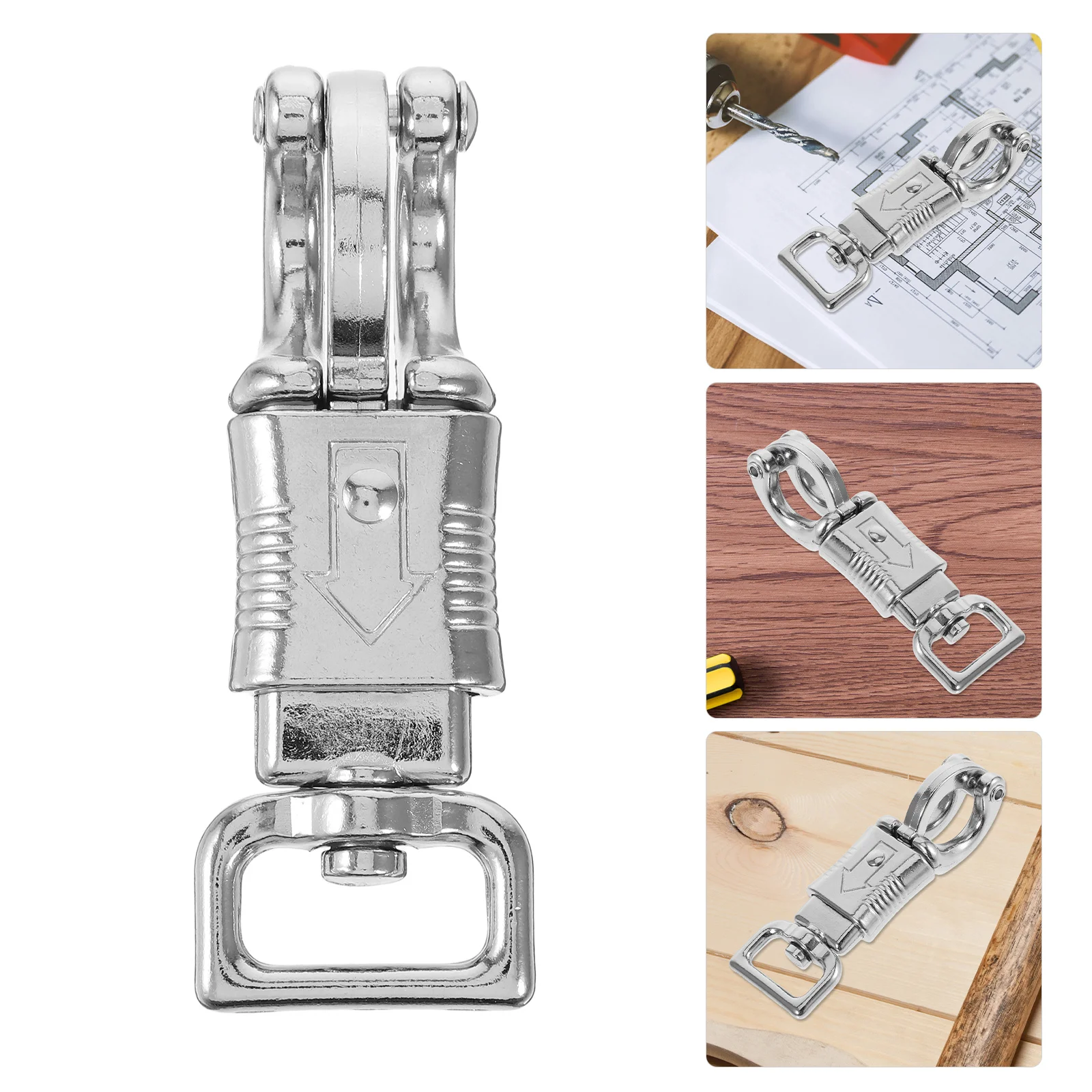 Affidabile gancio equestre con design a molla, scatto a sgancio rapido per accessori per equitazione, supporto per sella, attrezzatura da esterno