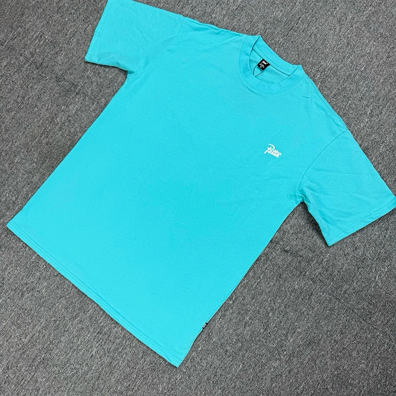 Patta Short Sleeve T-shirt Basic Loose Version Logo Print Oversized Tee Shirts Summer Comfort All-match Tops Men Women Clothing