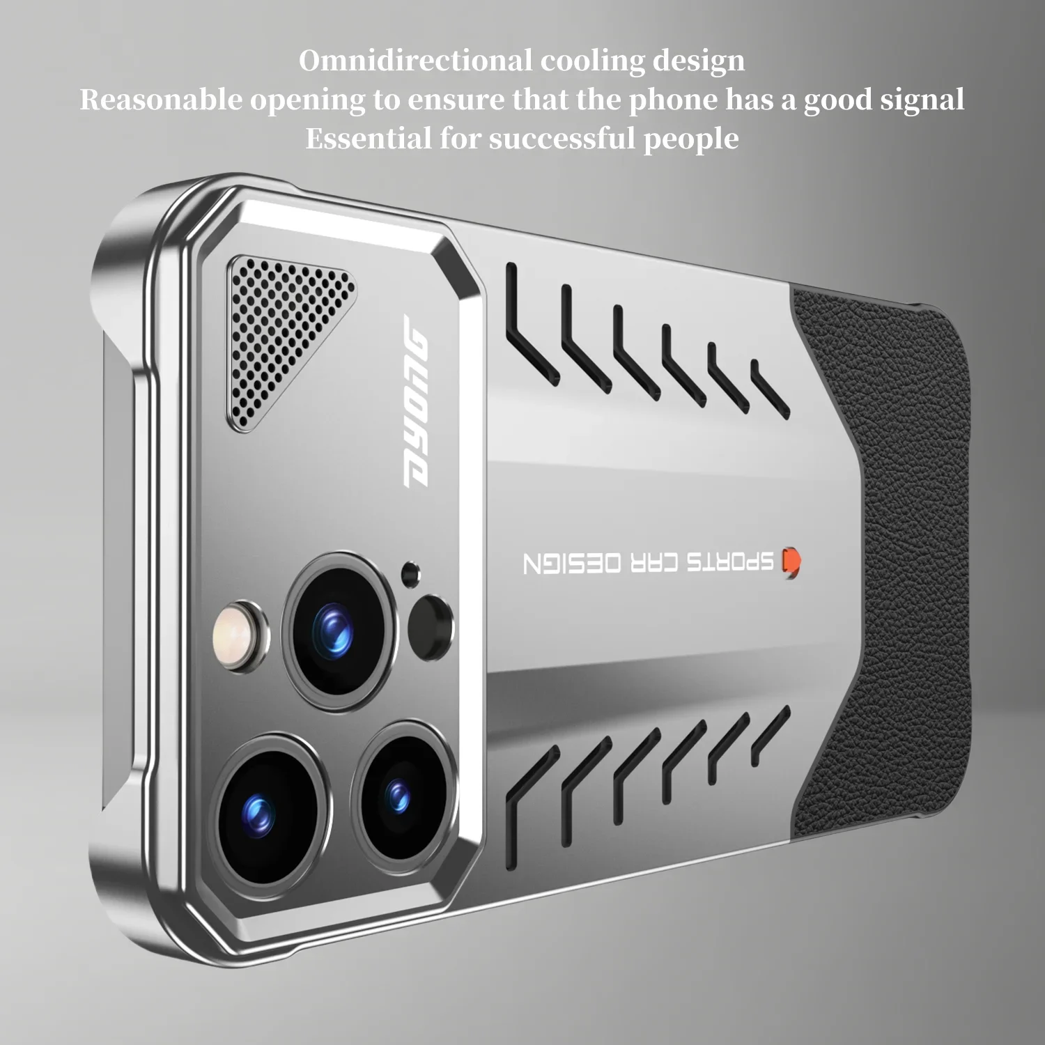 

Bezel-Less Racing Car Design Metal For iPhone 16 15 Pro Max 16Pro Alloy Frameless Borderless Back Cover Heat Dissipation Case