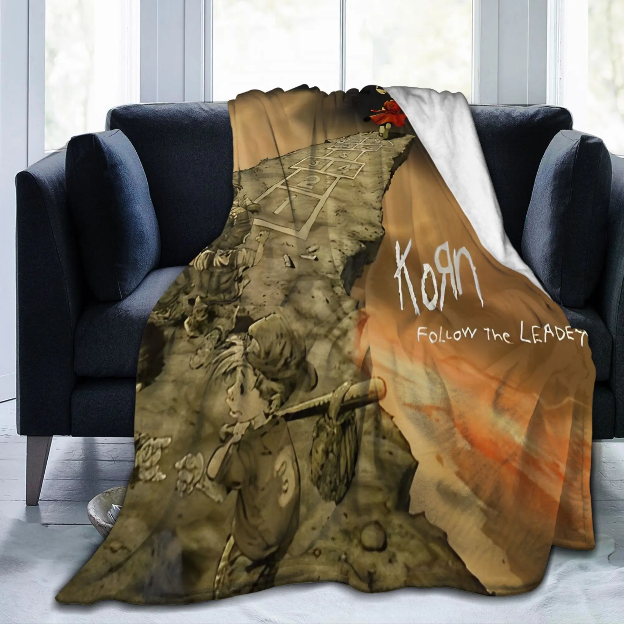 Freak on a Leash Korns Blanket Cover Nu Metal Band Neidermeyers Flannel Throw Blankets  Couch Personalised Lightweight Bedspread