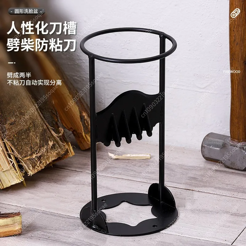 

Hand Sturdy Firewood Cutter Cast Iron Wood Splitting Wedge Manual Firewood Kindling Splitter Log Splitting Tool