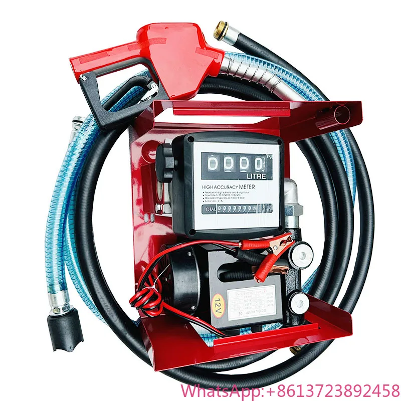 12/24V Electric Transfer Pump Assembly Electric Fuel Transfer Pump Rotary Pump for Petroleum Diesel Oil
