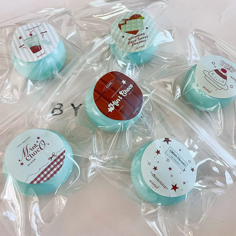 1pc Random Style Mint Fluid Ball Soft Pinch To Relieve Daily Stress Tension Slow Rebound And Restlessness Children's Party Gift.