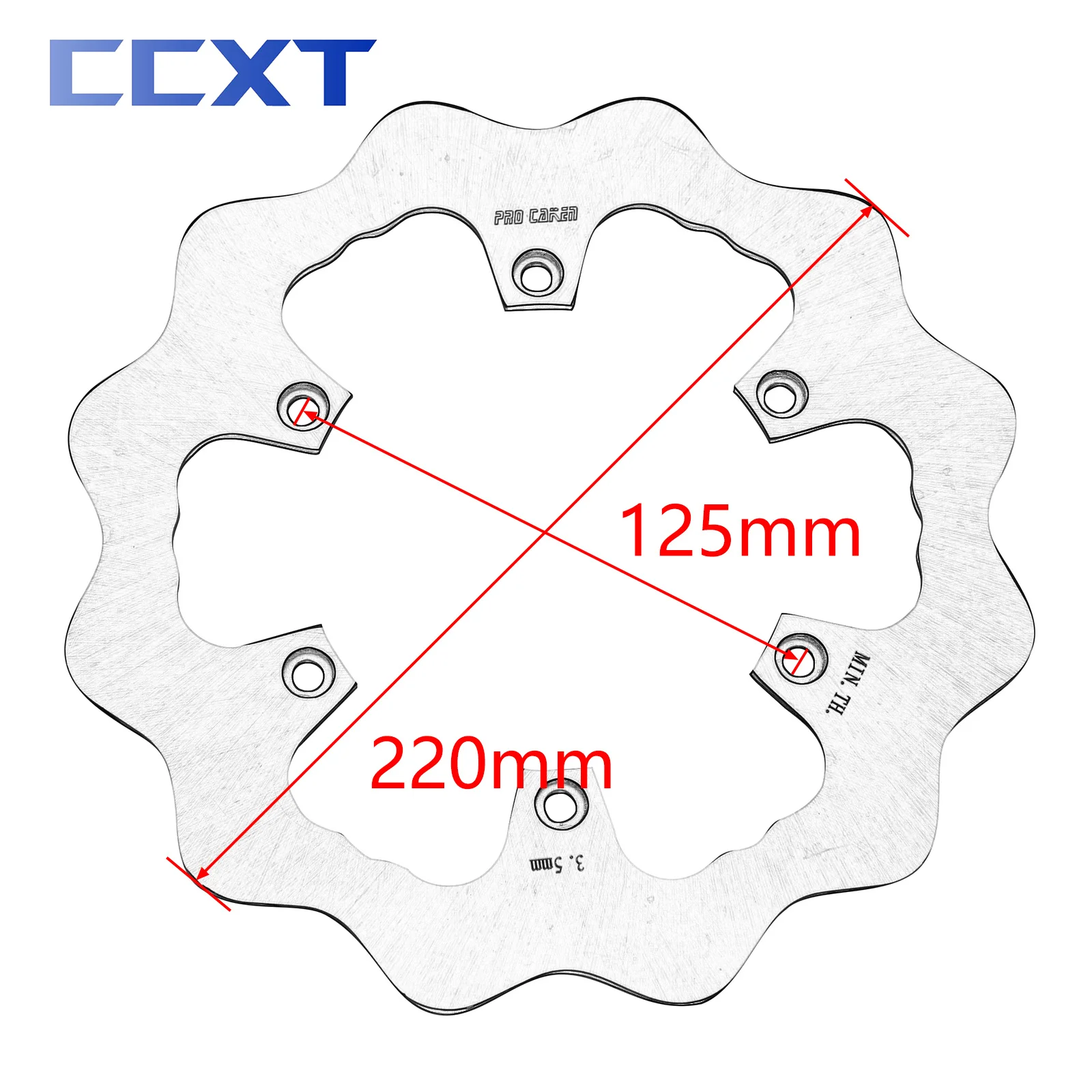 Motorcycle 260MM 220MM Front Rear Brake Disc Rotor Disk For Husqvarna FE TE FC TC TX For KTM EXC XC XCF XCW SX For GasGas EX EC