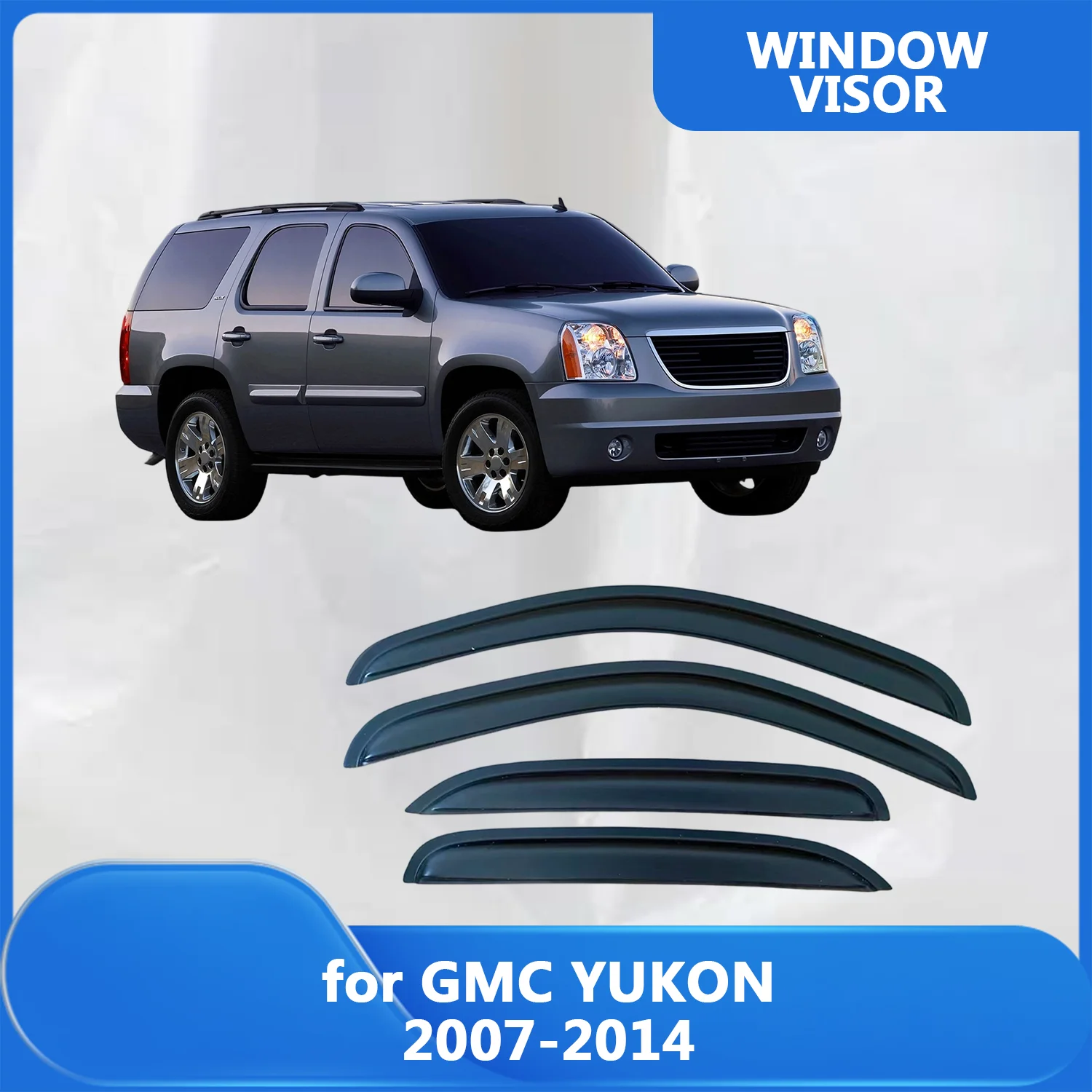 

Window Visor for GMC Yukon 2007 2008 2009 2010 2011 2012 2013 2014 Wind Deflectors Rain Guards Door Visor Vent Shades Ventvisor