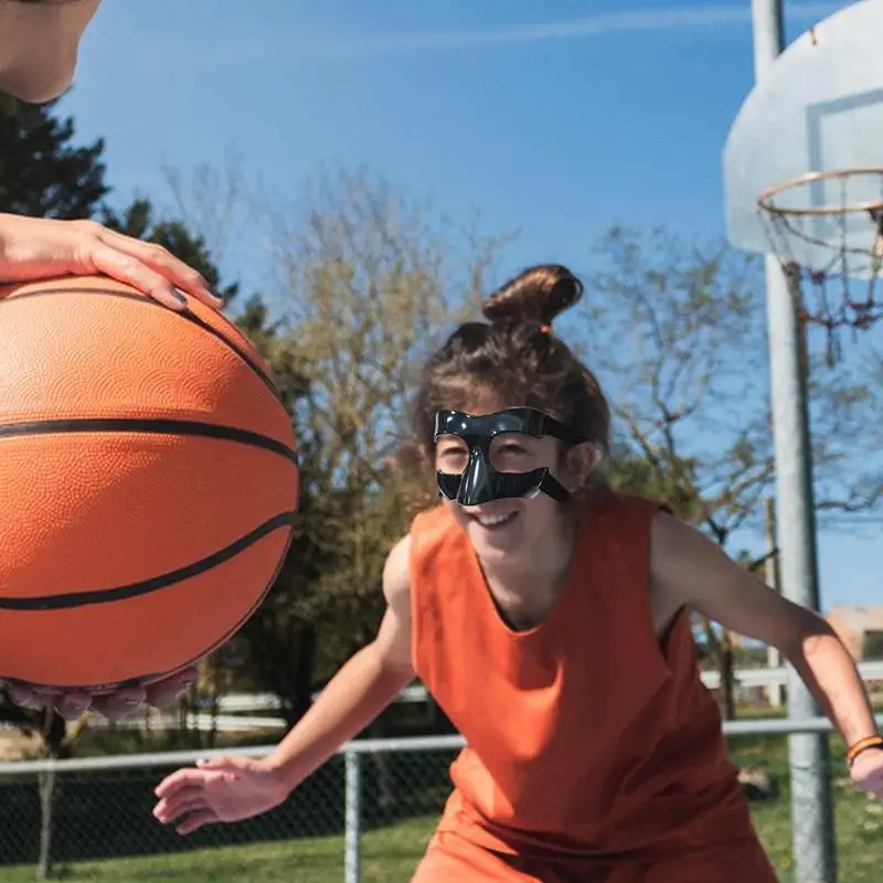 Basketball maske verstellbarer Gurt Sport helm Gesicht Nasen schutz Basketball Nasen schutz für Sport Nasen schutz Schutz