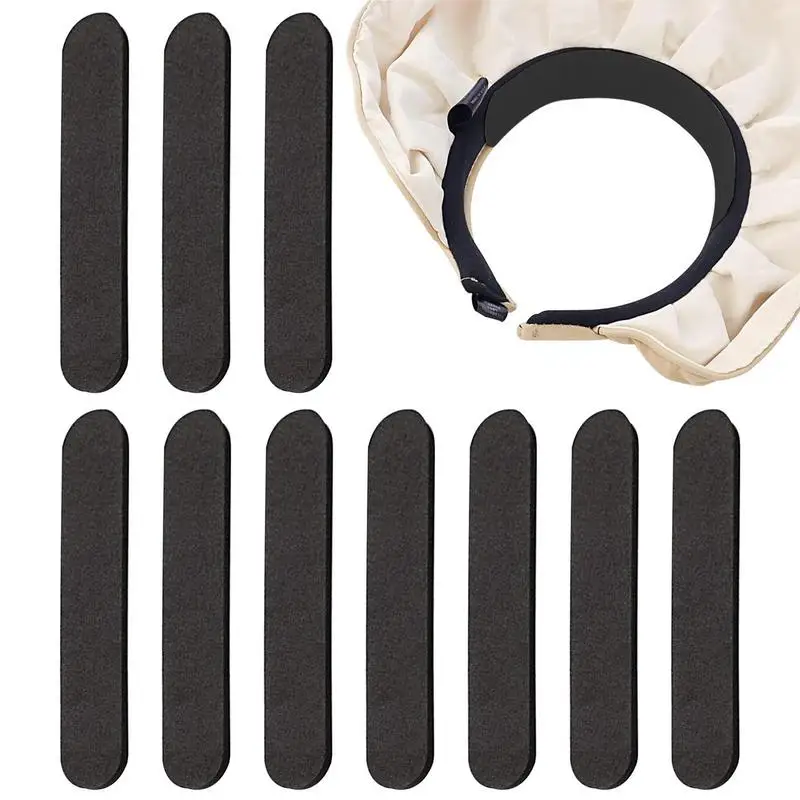 Hat Adjustment Bands 10 Pieces Hat Adjusting Tapes Adhesive Pads Hat Size Reducing Inserts For Baseball Caps Fisherman's Hats