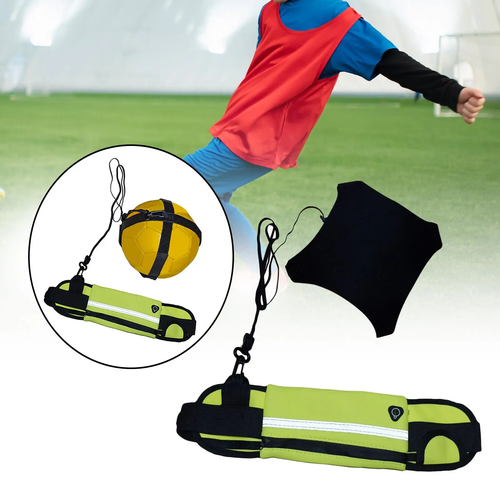 Soccer Trainer Soccer Volleyball Rugby Trainer Waist Bag Universal Fits Balls 3, 4, and 5 Solo Practice Solo Soccer Kick Trainer