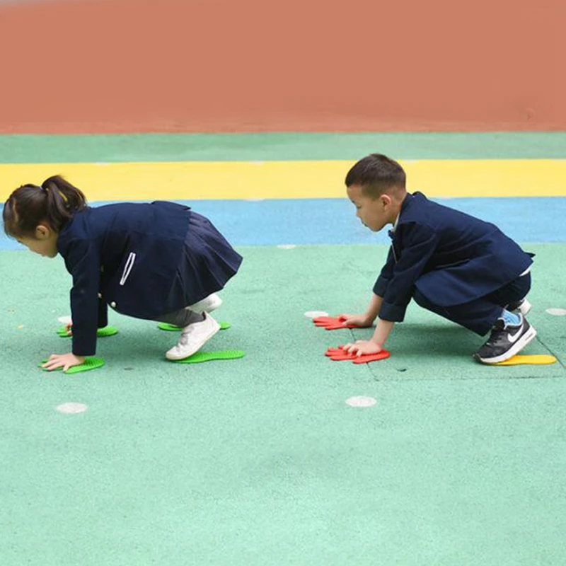 Tapis de jeu pour enfants, 8 paires de mains et de pieds, 4 couleurs, Sport, Musculation, intérieur et extérieur