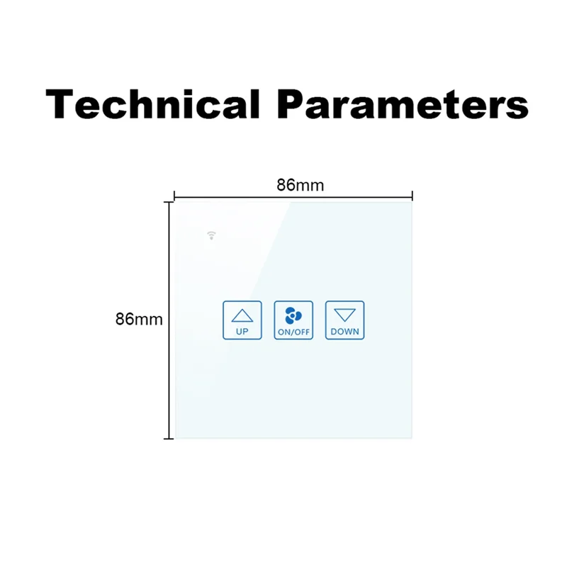 【Superdeals】مفتاح لمس للتحكم في سرعة المروحة، مفتاح لوحة كريستال فاخر ذكي، تطبيق Tuay، جهاز تحكم عن بعد 90 فولت 250 فولت، مفتاح الاتحاد الأوروبي والمملكة المتحدة
